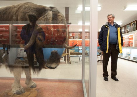 Prime Minister Stephen Harper visits the Eskimo Museum