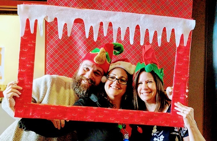 Ministry staff getting in the festive spirit. Submitted photo