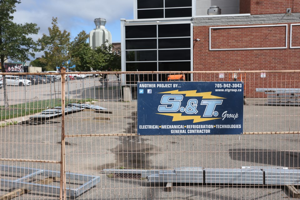 An almost $300,000 project to add locked doors to two of the stairwells outside GFL Memorial Gardens is underway, with an expected completion date just prior to the Sept. 29 Soo Greyhounds season opener.