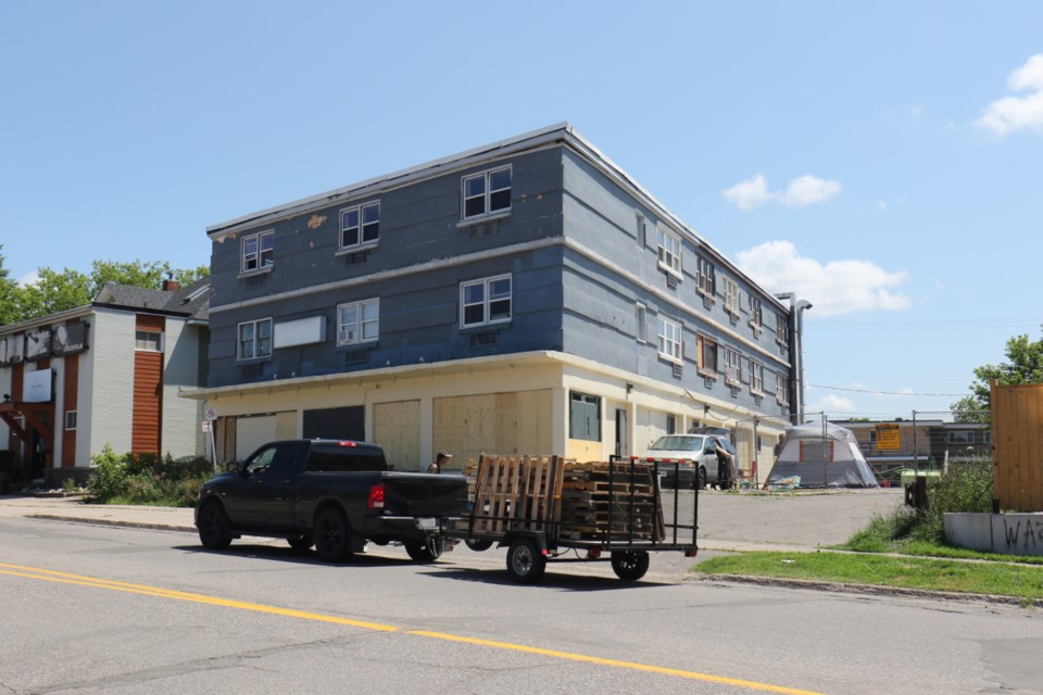 138 East Street is currently undergoing repairs after the City of Sault Ste. Marie declared the 23-unit building unsafe July 3. 