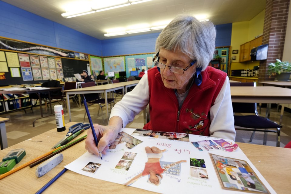 Margaret Drescher, 82, is set to be the oldest person to graduate high school in Sault Ste. Marie's history. Photo by Jeff Klassen for SooToday