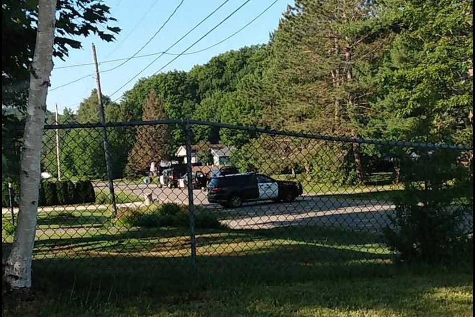 A heavy police presence was reported in the Hiltz Road area in Heyden on Tuesday, July 4, 2023