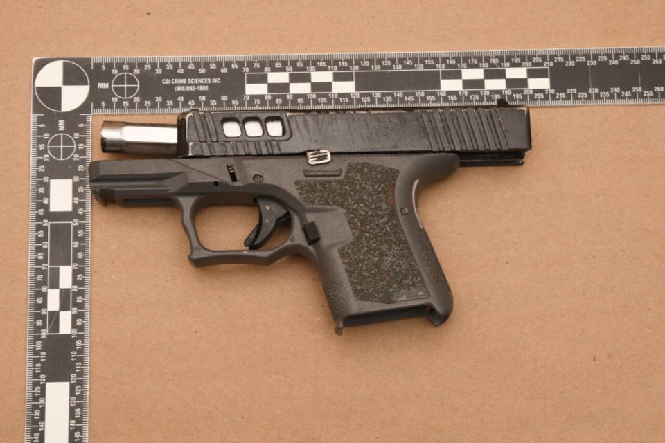 Police seized this gun from the accused