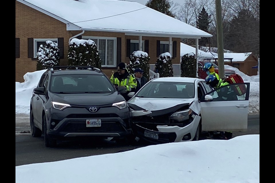 Police responded to a collision on Northern Avenue at Anita Boulevard on Friday, Jan. 27, 2023