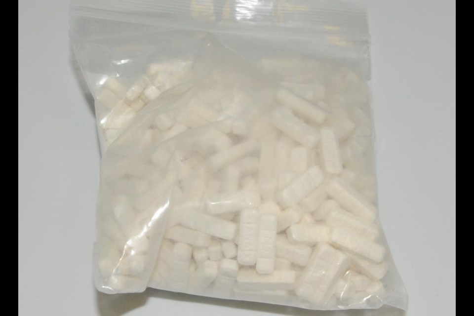 Seized tablets containing Adinazolam. Photo supplied