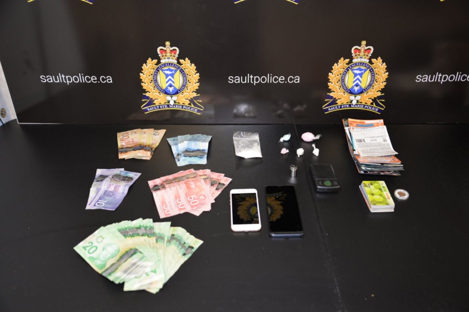 Officers seized suspected benzodizapine, fentanyl, methamphetamine and currency during a traffic stop on Carmen's Way on Feb. 3, 2022.