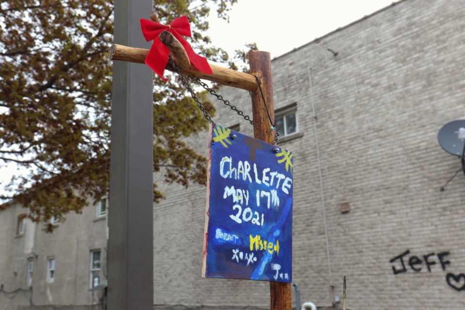 A memorial for the homicide victim has been erected in James Street area. 