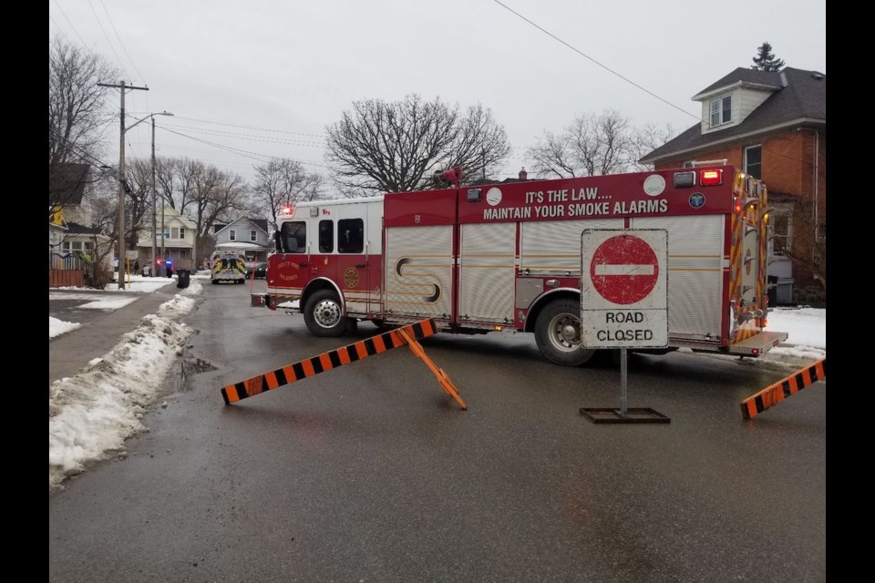 Heavy police presence in the area of Wellington Street East and Elgin Street on Wednesday, Dec. 23, 2020. 