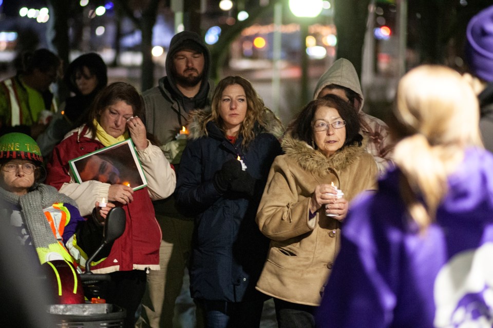 About 30 people were in attendance for the candlelight vigil held Nov. 30 by SOYA. 