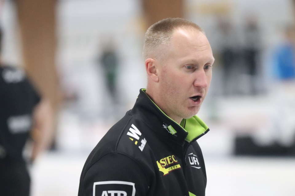 Sault Ste. Marie's Brad Jacobs in action during the 2024 Henderson Metal Fall Classic.