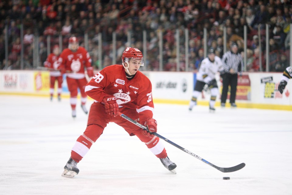 File photo. Former Soo Greyhounds forward Hayden Verbeek.