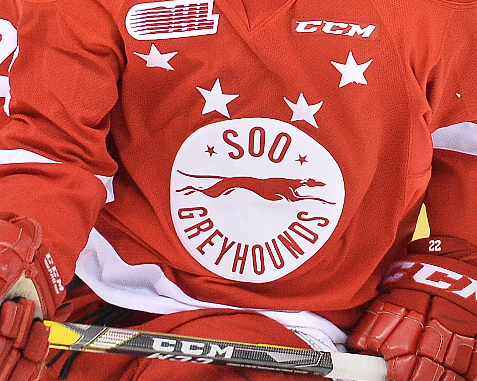 OHL SAULT STE. MARIE SOO GREYHOUNDS Jerseys Red White Custom Any