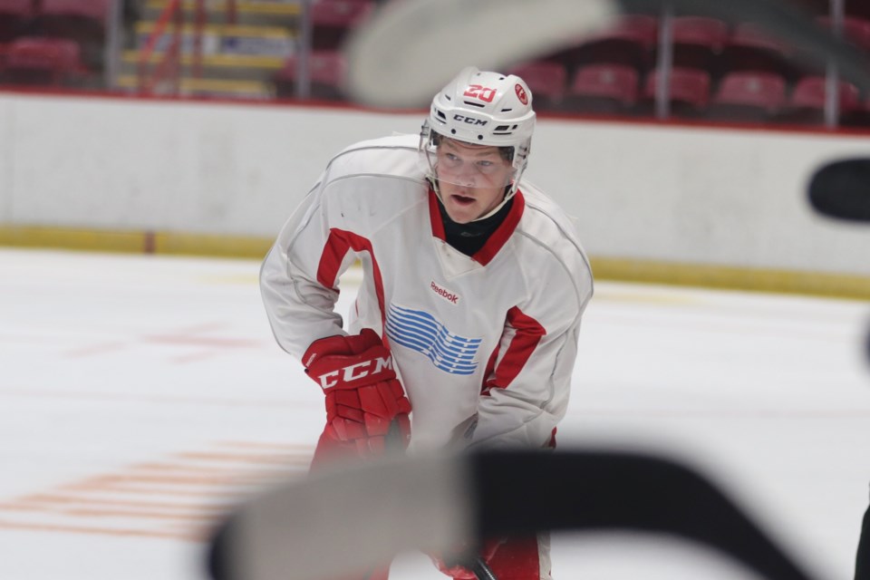 Action from day two of the Soo Greyhounds training camp ahead of the 2022-23 OHL regular season.