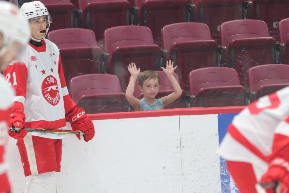 The Soo Greyhounds returned to action on with an Ontario Hockey League exhibition game at the GFL Memorial Gardens against the Sudbury Wolves on Sept. 3, 2022.