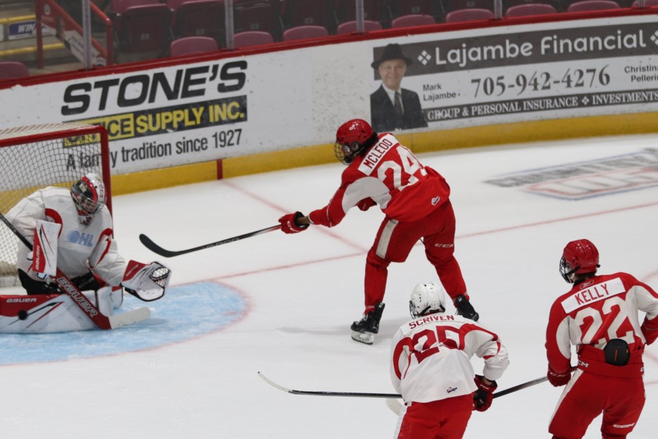 Action from day two of the Soo Greyhounds 2024 training camp at the GFL Memorial Gardens on Aug. 29, 2024.