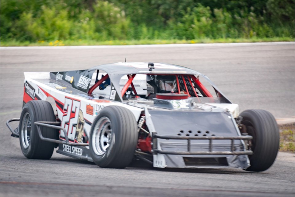 JP Delpaggio in action in the Modified Division.