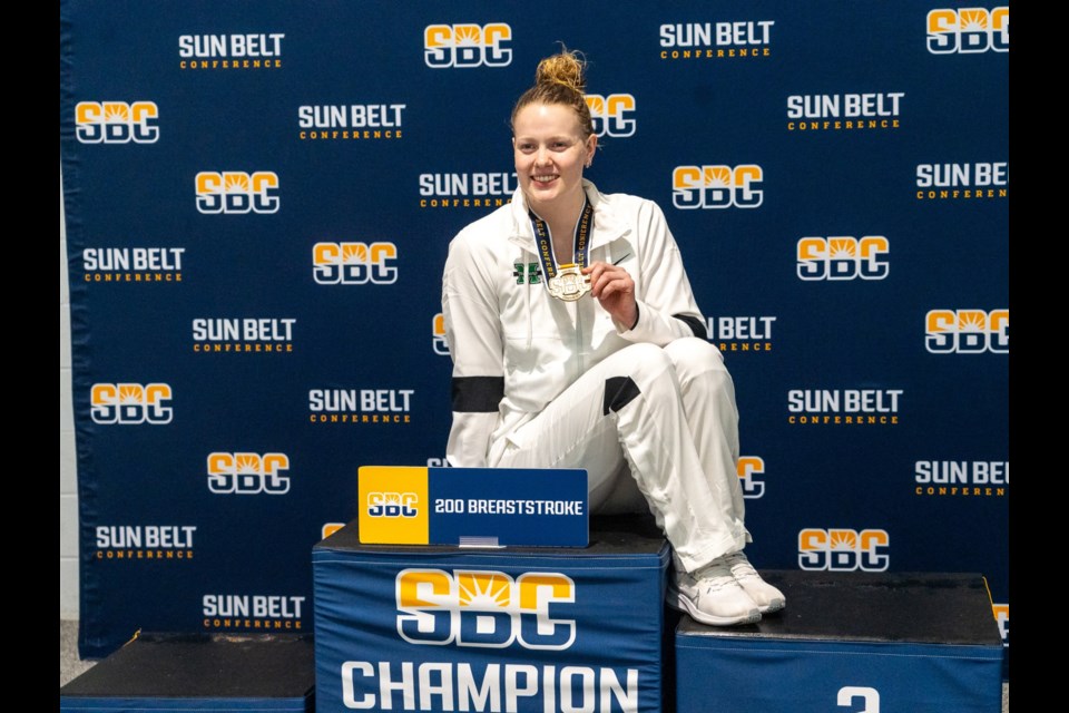 2024 Sun Belt Conference Swimming and Diving Championships held Feb. 14 - 17 in Orlando, Florida.