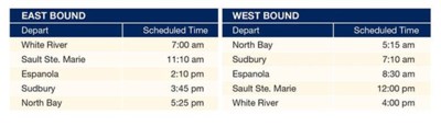 20180115Northlnand bus schedule