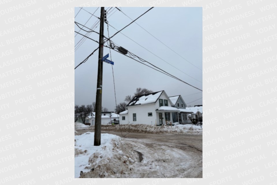 This power line was down on Dec. 16, 2024 at Spruce and Pardee streets