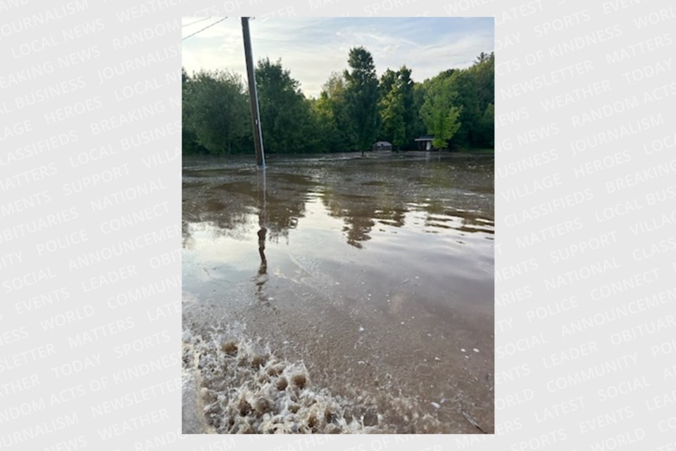 Reader shared images of flooding in Prince Township in wake of heavy rainfall