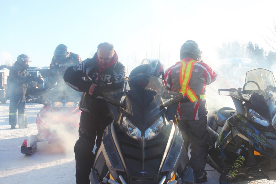 Sledders at the 2020 Snowarama for Easter Seals Kids. Photo supplied by the Rotary Club of Sault Ste. Marie