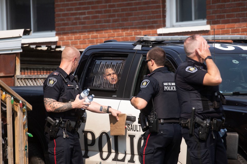 Sault Police arrested a 30-year-old man after a two-hour standoff on Sussex Road on Sept. 12, 2024.