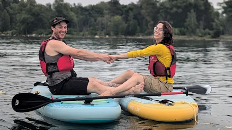 VIDEO: Don't fall in! Paddle board yoga hits the Sault