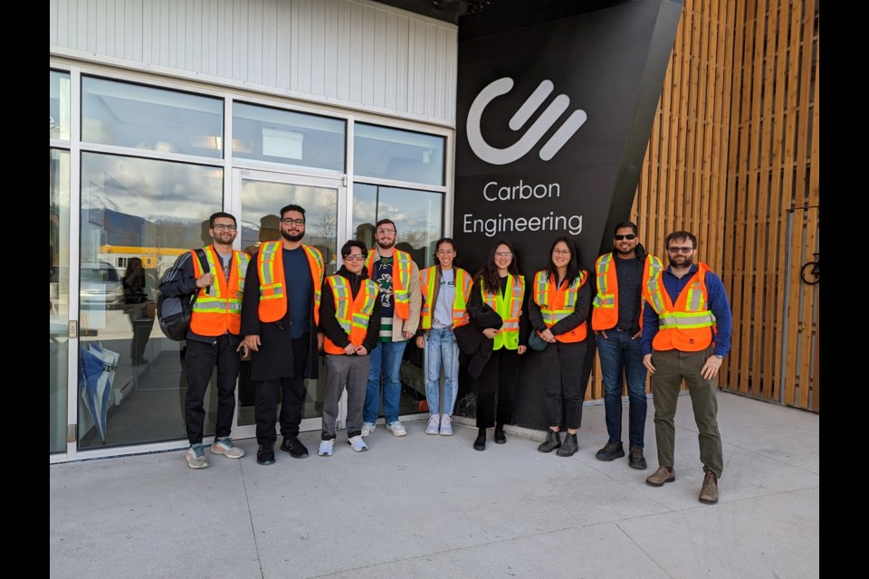 Assistant professor Sami Khan brought his students to visit Squamish's Carbon Engineering in April.