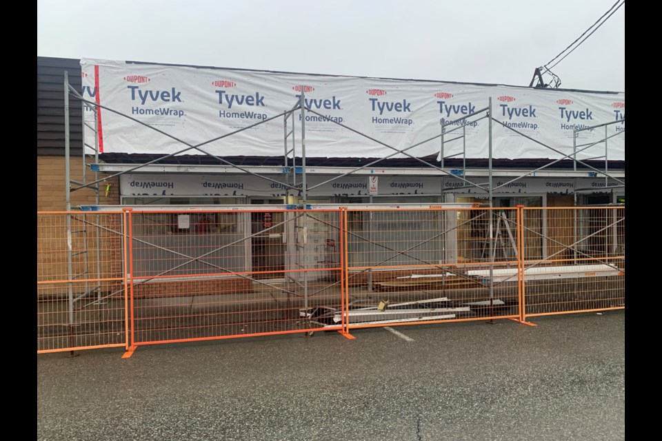 This is how the front of the old and new Squamish Chief looks today on Second Ave. 