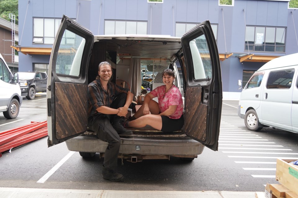 Australian duo James Norton and Cassie Power have been building out their van at the Create Makerspace workshop.                               