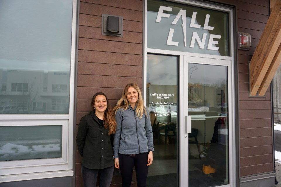 Emilie Whittemore (left) and Danielle Robson (right) combine their disciplines at Fall Line Fitness for a holistic approach.                               