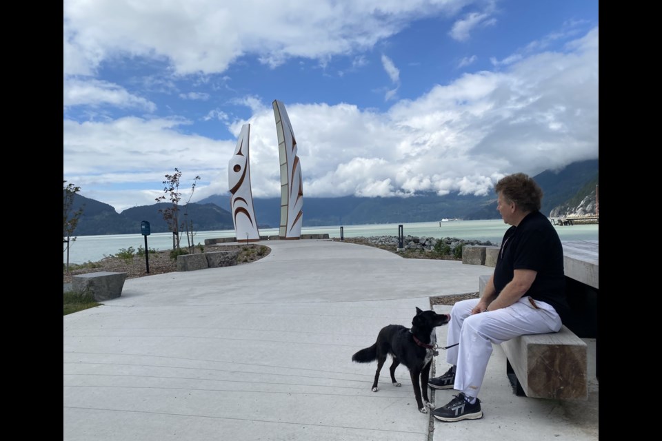 Long-standing local George Wilson and his dog, Finn.