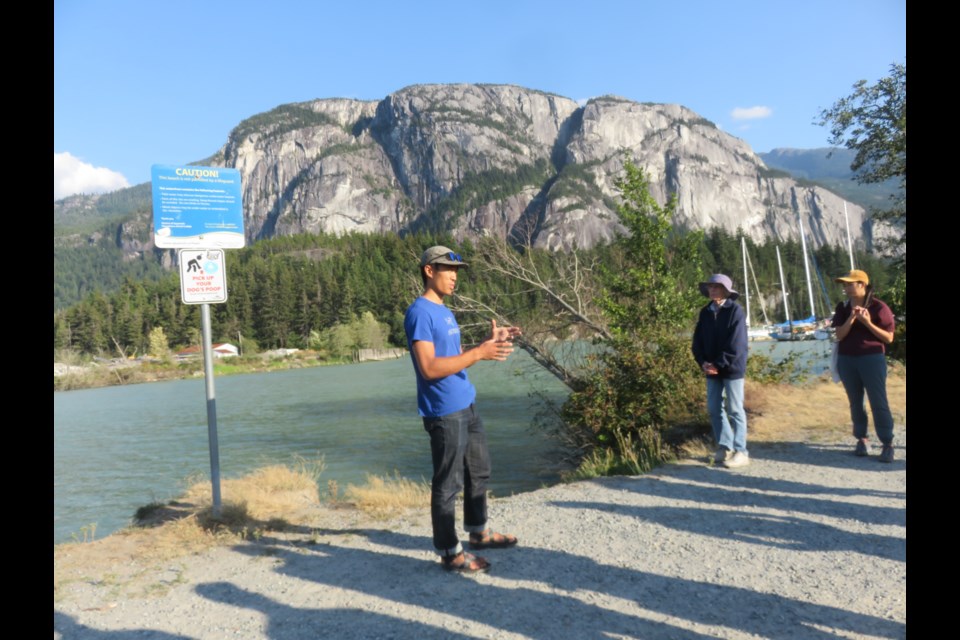 OurSquamish invited biologist Auston Chhor to lead a walk and talk on biodiversity in the region.                               