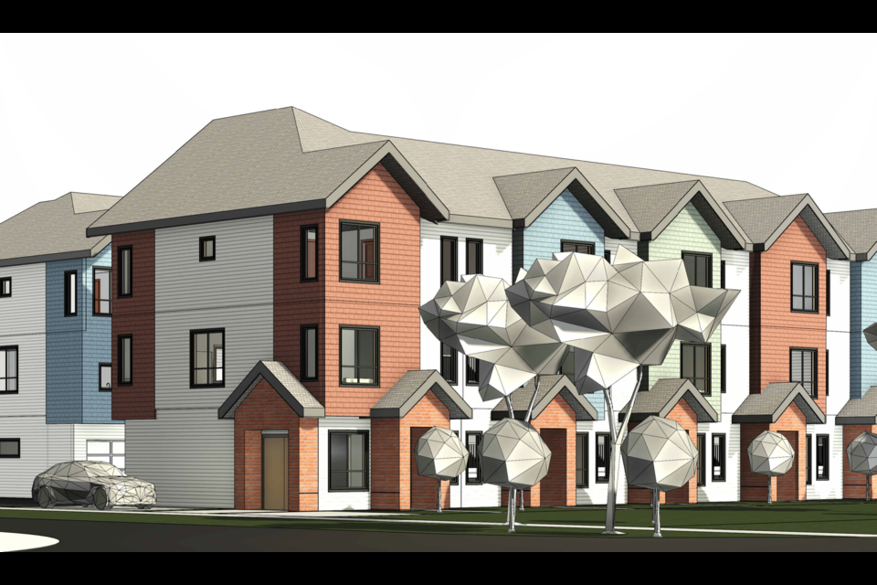 A rendering of what the Britannia Avenue development could look like was shown at the open house on Jan. 30.