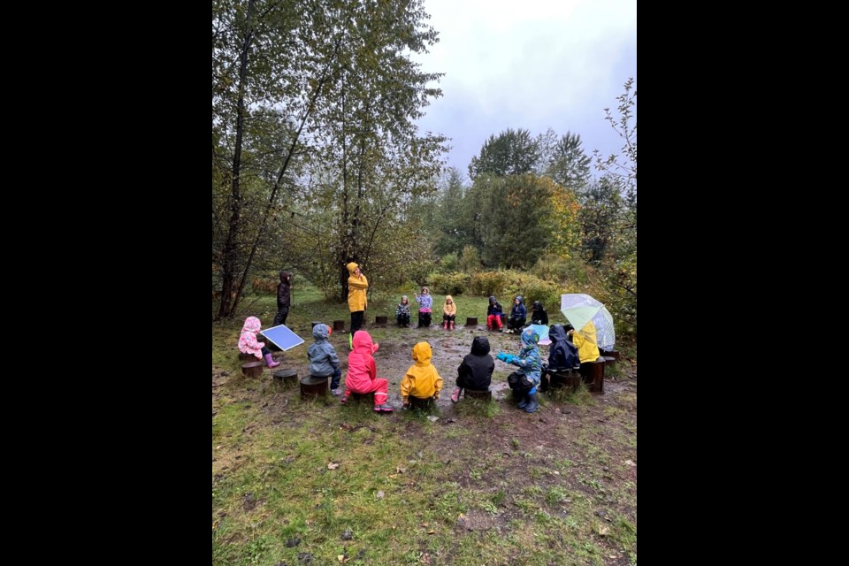 The outdoor classroom is beloved, but not the best in the rain, say parents.