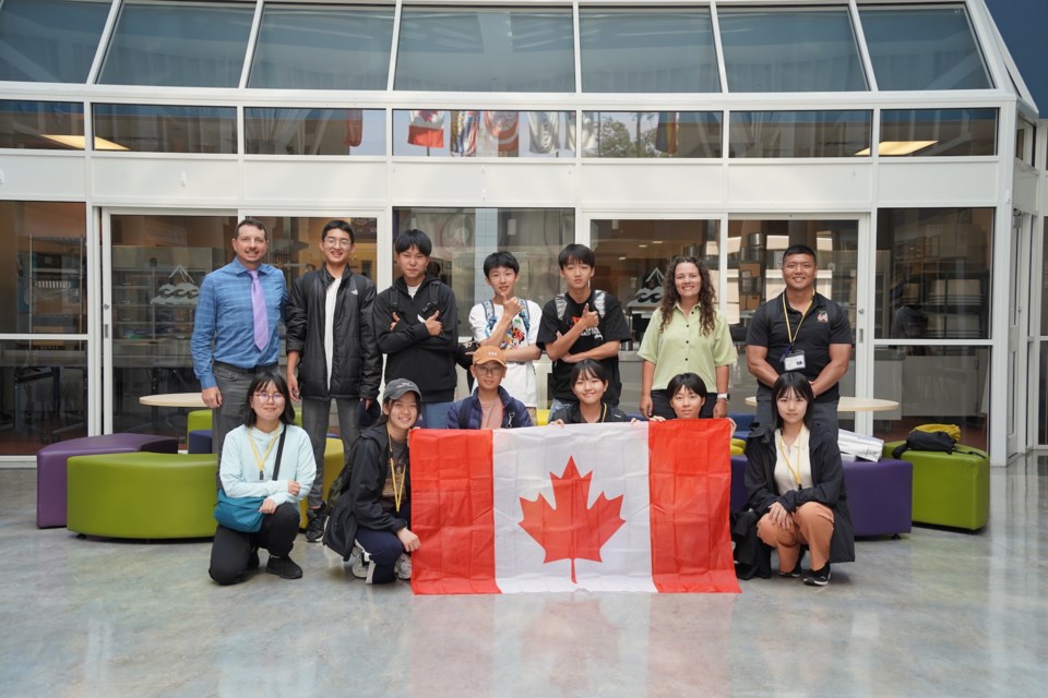 Students from Shimizucho High School in Japan arrived in ӣƵon August 13 for a seven day visit to the area.                            