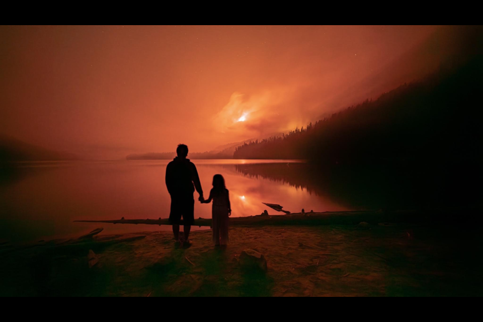 Garret and Fern Schumacher from Squamish, at Birkenhead Lake on Sept. 7.