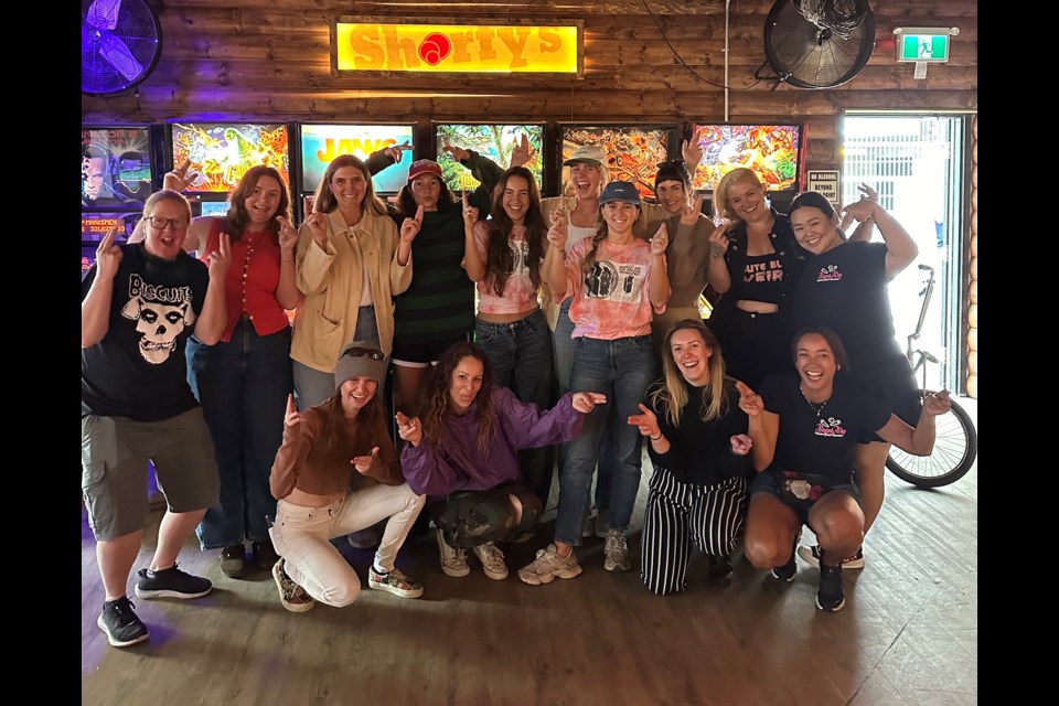 Competitors at the 2024 Femme Flip tournament in Squamish.