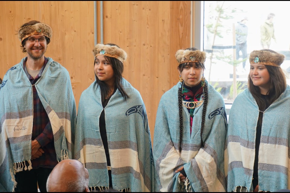 A ceremony early Saturday morning marked the official opening of Sp’akw’us Feather Park.                               