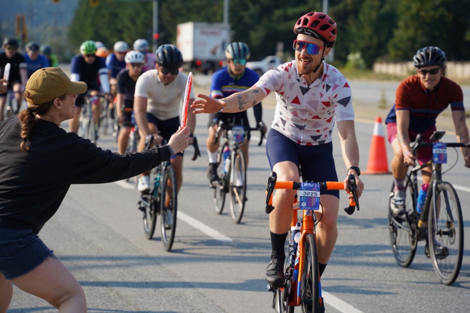 The RBC GranFondo Whistler riders zoomed through ߣon Sept. 7.                            