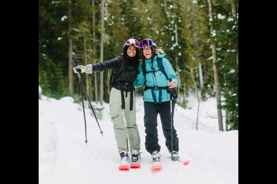 Mountain Mentors pair Hayley and Versara.