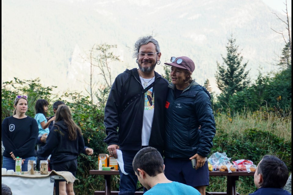 Trevor Wulff, co-president of Pride Squamish, with Michelle LeBlanc, organiser of the Project Pride event.                     