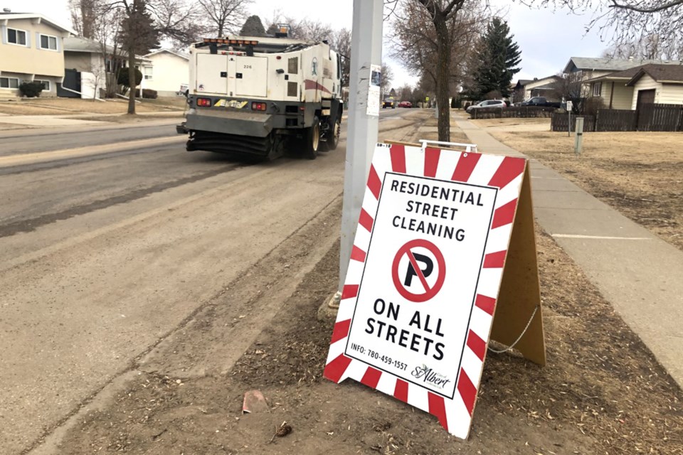 Street sweeping starts Monday StAlbertGazette