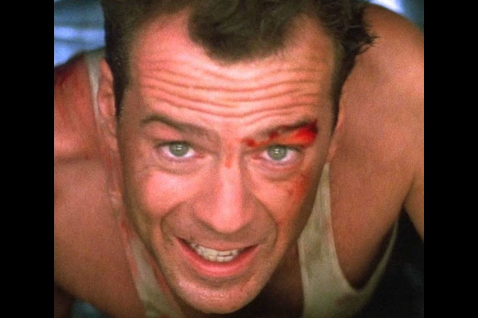 Bruce Willis' John McClane in Diehard is one of the most popular action heroes watched during the Christmas season.