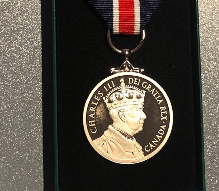 The King Charles III Coronation Medal is presented to Canadian individuals who have made outstanding contributions at home or abroad and bring credit to Canada.