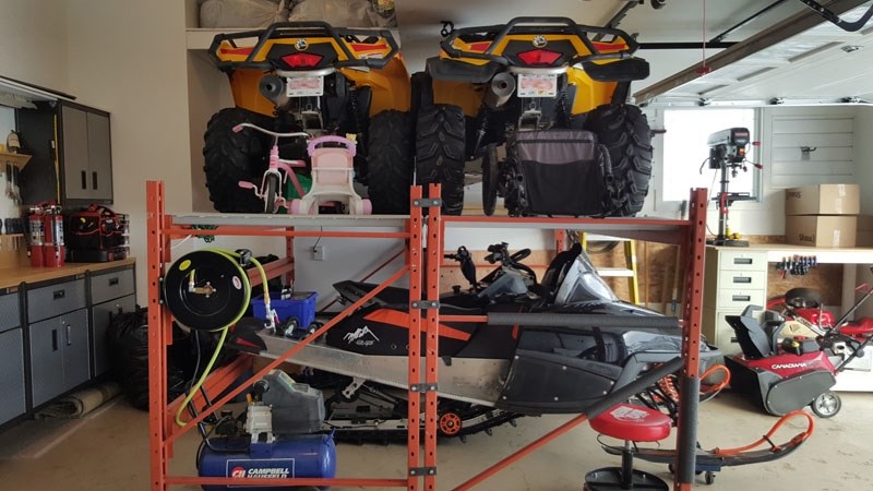 ATVs stacked for storage - StAlbertToday.ca