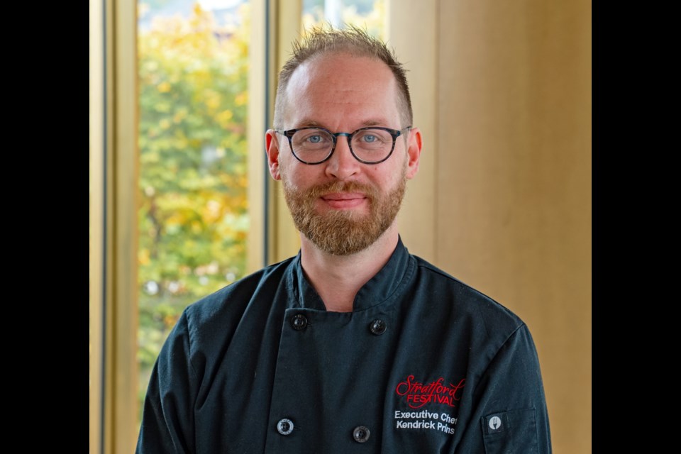 Stratford Festival executive chef, Kendrick Prins.