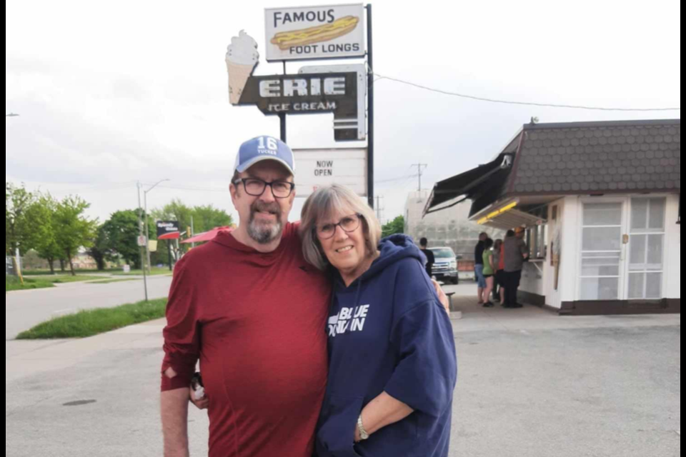 Dar and Ed Illman celebrate their anniversary each year at the Erie Drive In