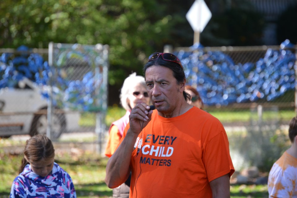 Christin Dennis at the Falstaff Family Centre ceremony