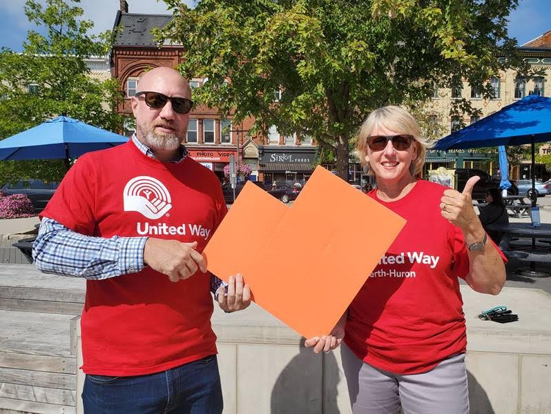 United Way Perth-Huron relies on hundreds of volunteers to affect change. Pictured here are Tim Veal and Marian deWever. 